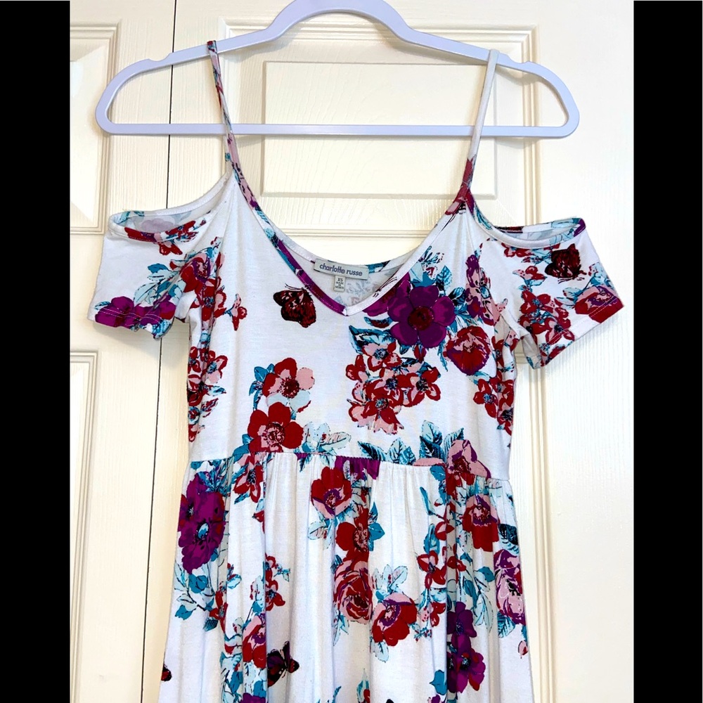 Floral off the shoulder dress